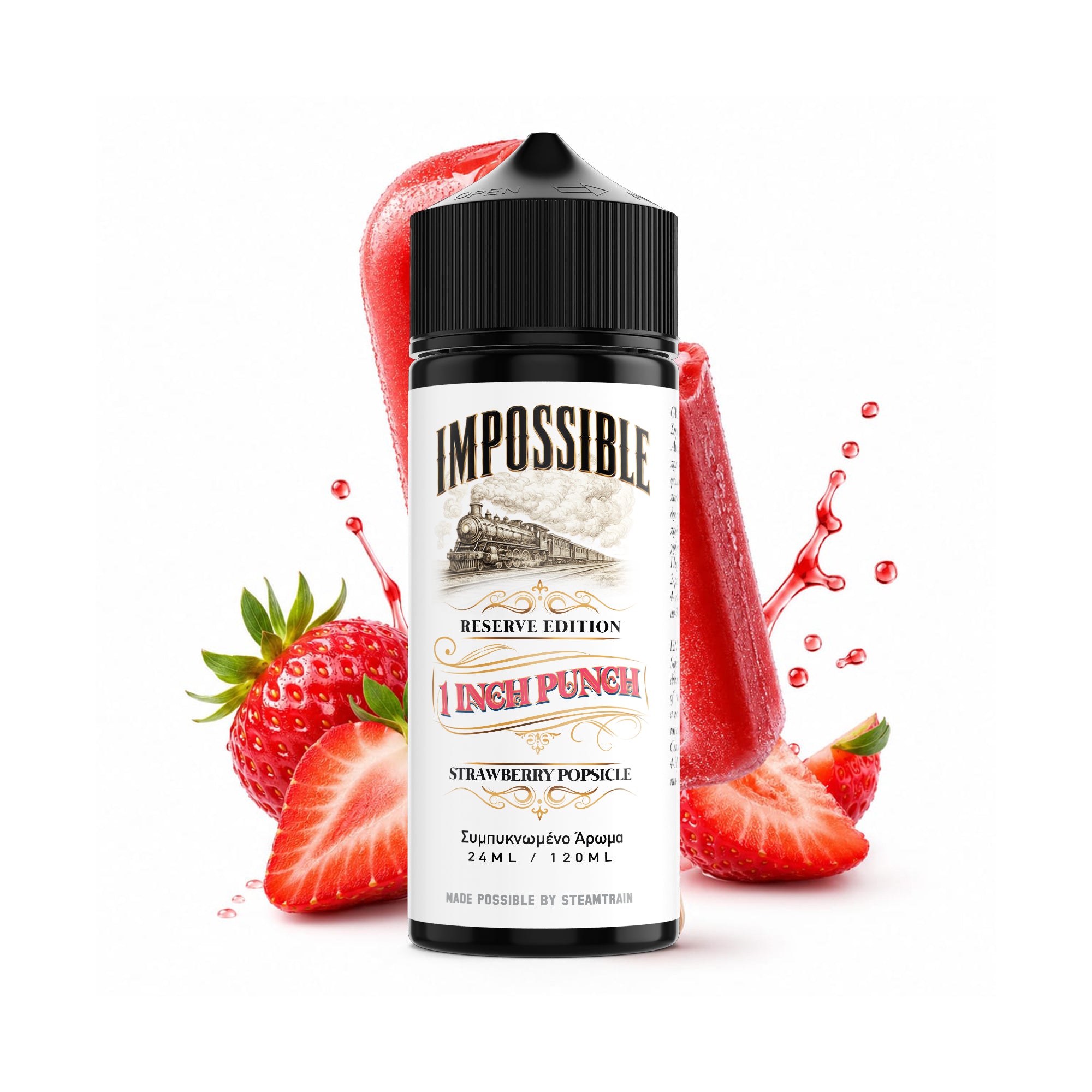 Impossible by Steam Train - 1 Inch Punch Shake 'n' Vape 24mL Vape Shot