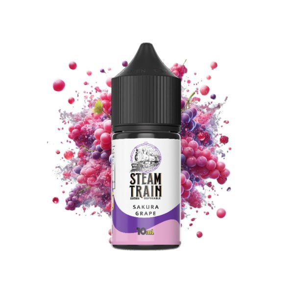Steam Train - Disposable Edition - Vapeshot 10mL Shake 'n' Vape / Sakura Grape
