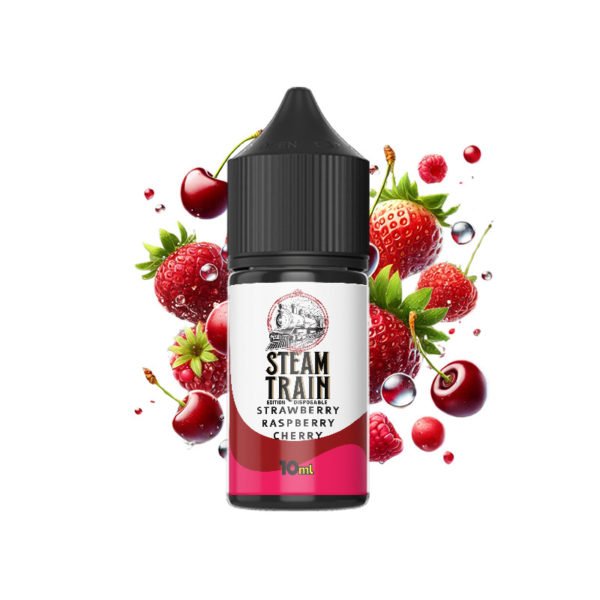 Steam Train - Disposable Edition - Vapeshot 10mL Shake 'n' Vape / Strawberry Raspberry Cherry