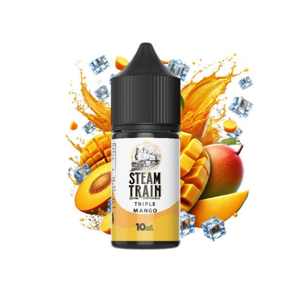 Steam Train - Disposable Edition - Vapeshot 10mL Shake 'n' Vape / Triple Mango