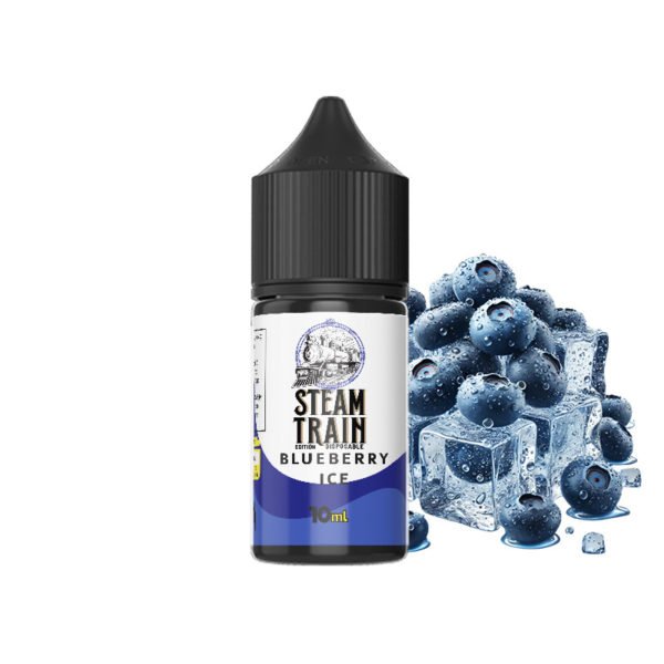 Steam Train - Disposable Edition - Vape Shot 10mL Shake 'n' Vape / Blueberry Ice