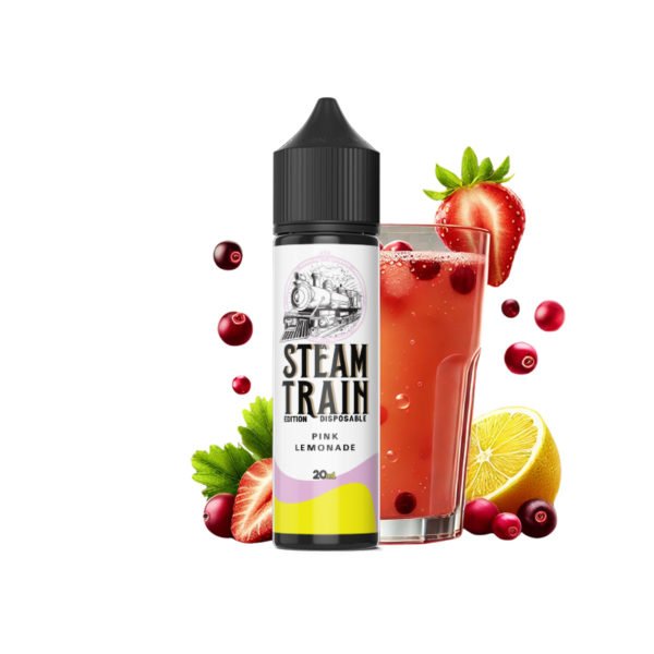 Steam Train - Disposable Edition - Vapeshot 20mL Shake 'n' Vape / Pink Lemonade