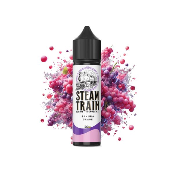 Steam Train - Disposable Edition - Vapeshot 20mL Shake 'n' Vape / Sakura Grape