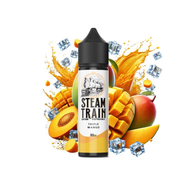 Steam Train - Disposable Edition - Vapeshot 20mL Shake 'n' Vape / Triple Mango