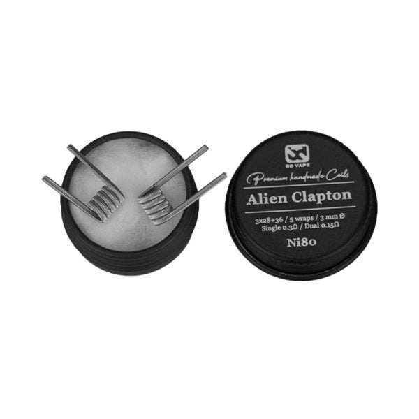 BD VAPE - Alien Clapton Handmade NI80 0.3Ω  (2pcs)