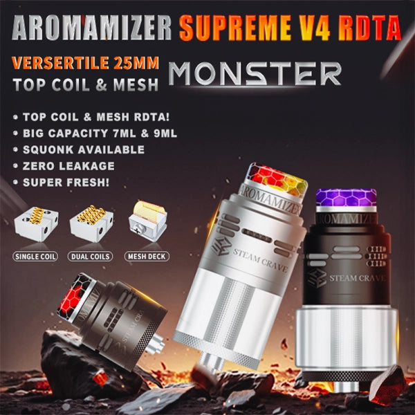 Steam Crave Aromamizer Supreme V4 RDTA Atomizer