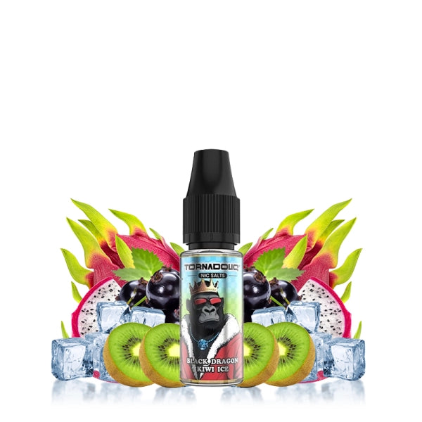 Tornadoliq Black Dragon Kiwi Ice Nic Salts 10mL - 20mg