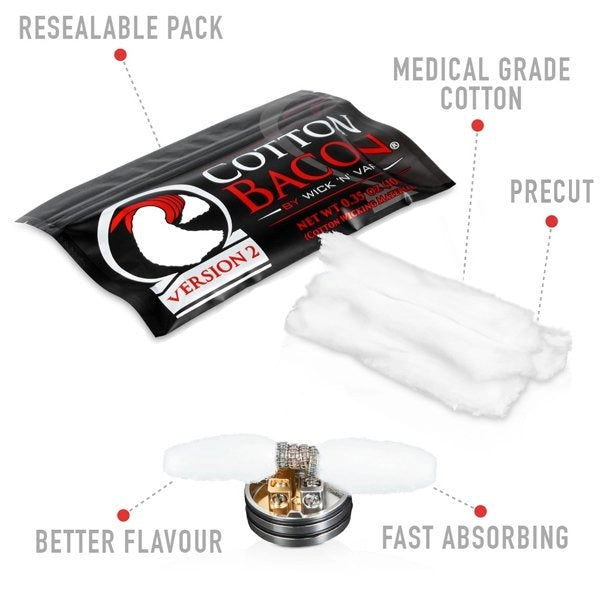 Wick N' Vape Cotton Bacon V2