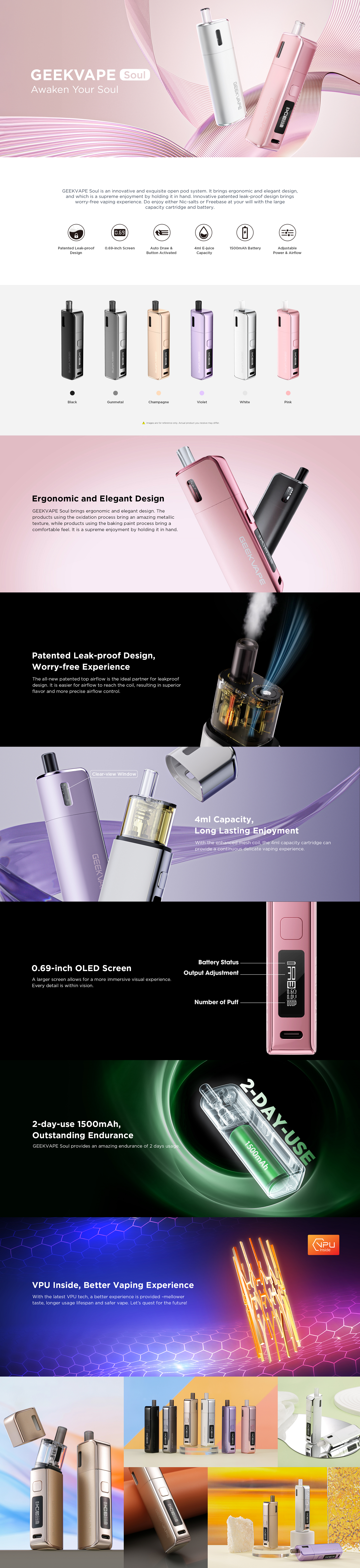 Geekvape Soul Pod Kit 1500mAh