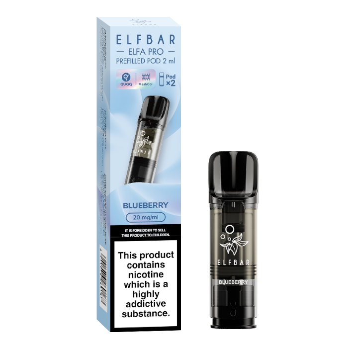 Elfbar Elfa Pro Replacement Prefilled Pods x2 - Blueberry