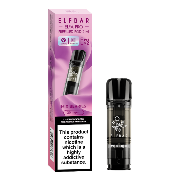 Elfbar Elfa Pro Replacement Prefilled Pod x2 - Mix Berries
