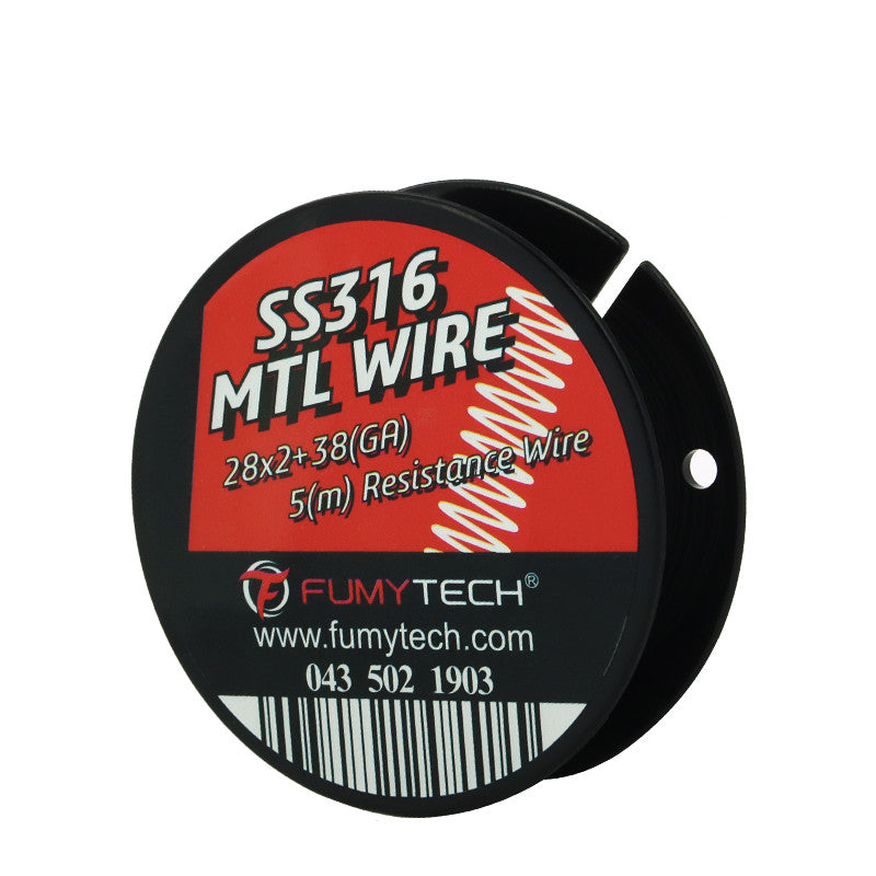 FUMYTECH - Fused Clapton SS316 MTL Wire (28x2GA+38GA) 5M