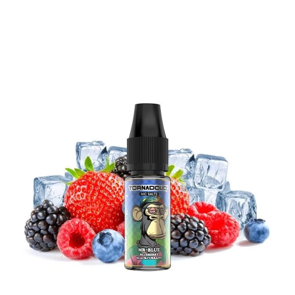 Tornadoliq Mr Blue (Blueberry Blackcurrant) Nic Salts 10mL - 20mg