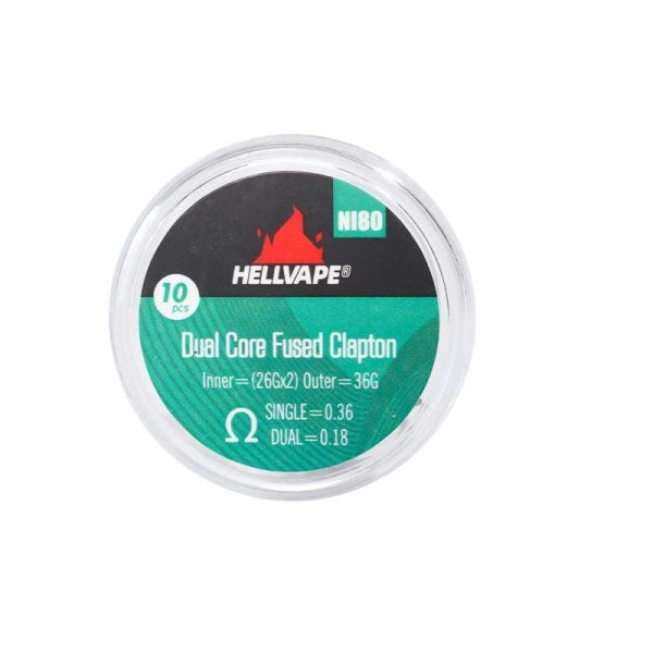 Hellvape - Dual Core Fused Claptons Coils NI80