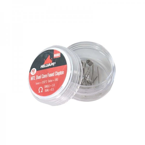 Hellvape MTL Dual Core Fused Claptons Coils NI80