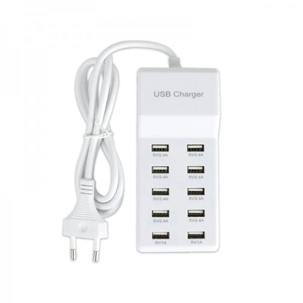 10 Port USB Charging Station 50W 727U